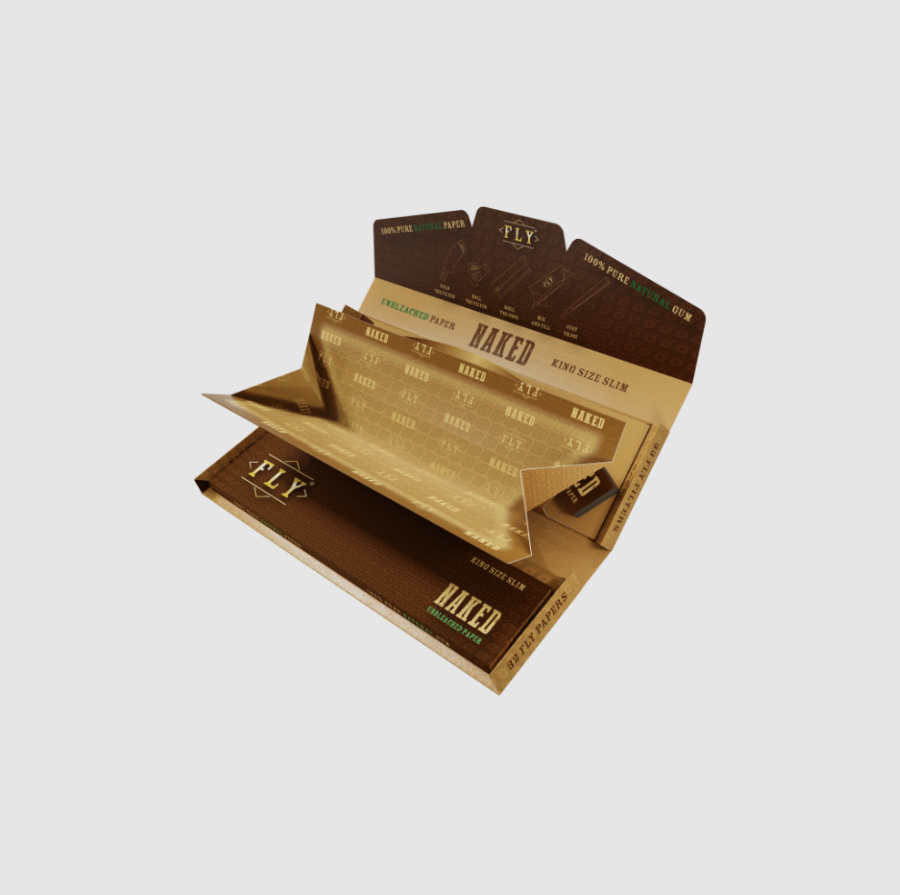 FLY NAKED Tray Set Brown Silk