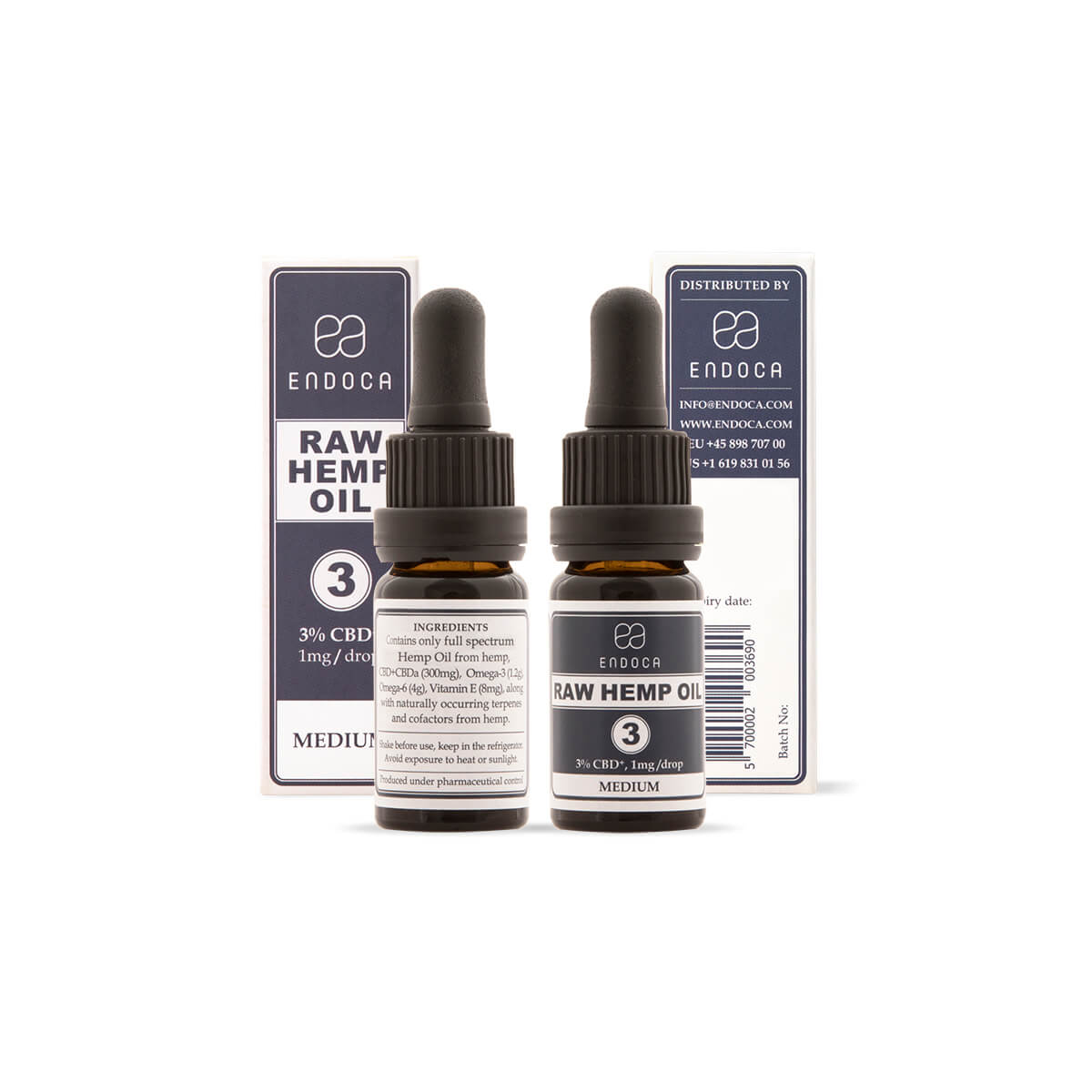 Endoca - RAW 3% CBD Olie